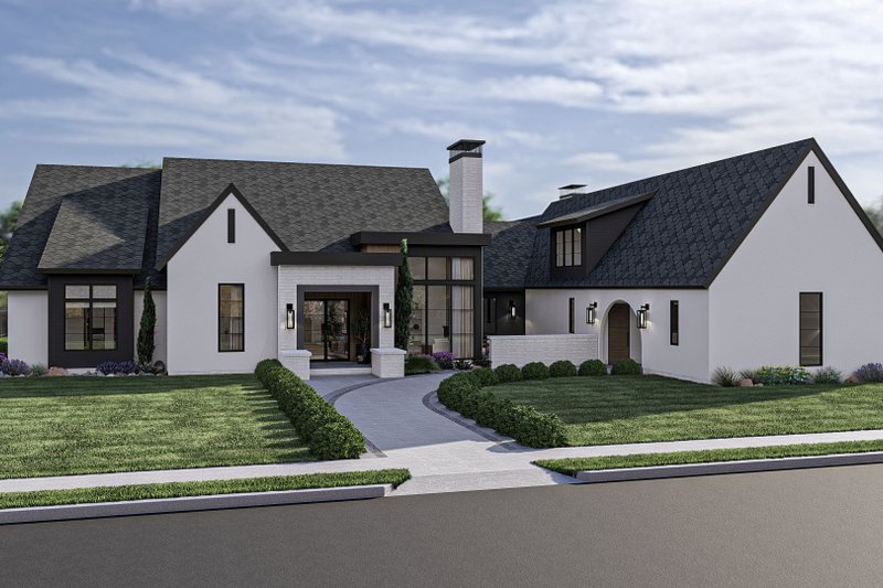 Modern Style House Plan - 5 Beds 3.5 Baths 4714 Sq/Ft Plan #455-513