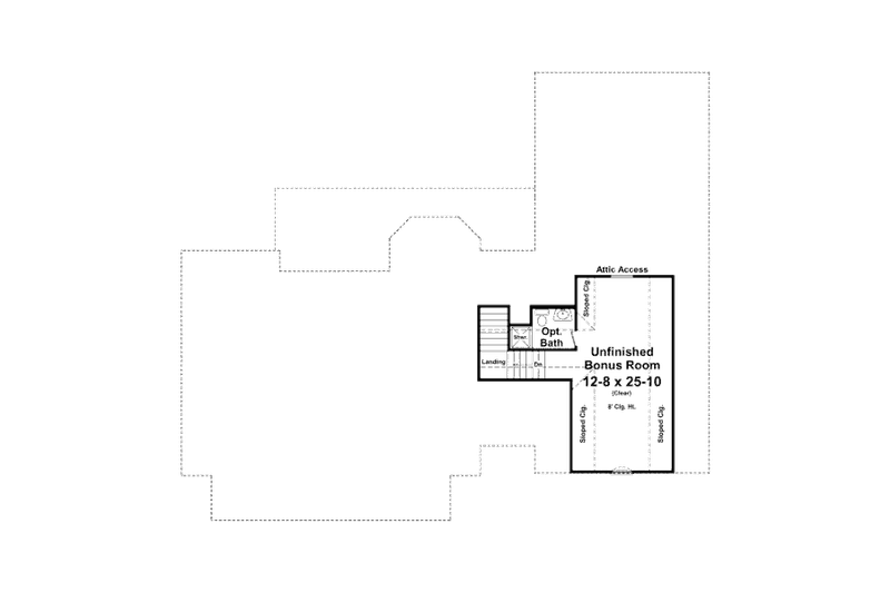 Dream House Plan - Floor Plan - Other Floor for European House Plan #21-310 - 3 bed, 2 bath