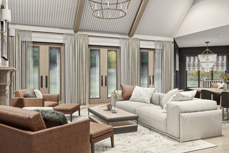 Architectural House Design - Interior - Family Room for Modern House Plan #455-606 - 3 bed, 2.5 bath