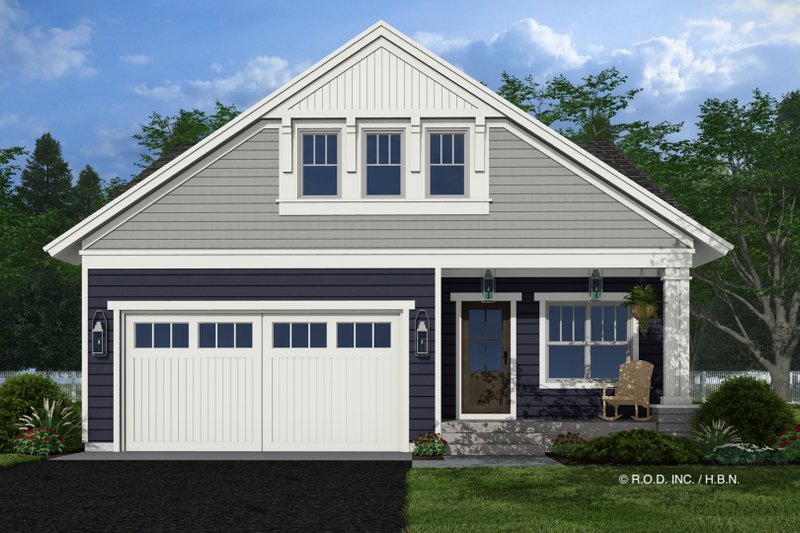 Dream House Plan - Exterior - Front Elevation 3 for Bungalow House Plan #51-1333 - 3 bed, 2 bath