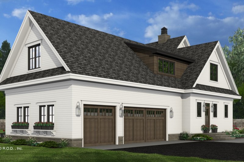 Dream House Plan - Exterior - Other Elevation for Farmhouse House Plan #51-1255 - 5 bed, 4.5 bath