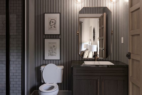 Interior - Master Bathroom for Tudor House Plan #455-373 - 2 bed, 2 bath