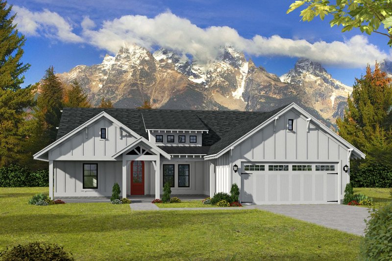 Dream House Plan - Craftsman Exterior - Front Elevation Plan #932-275