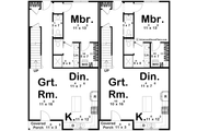 Farmhouse Style House Plan - 4 Beds 2.5 Baths 1793 Sq/Ft Plan #455-707 Floor 
