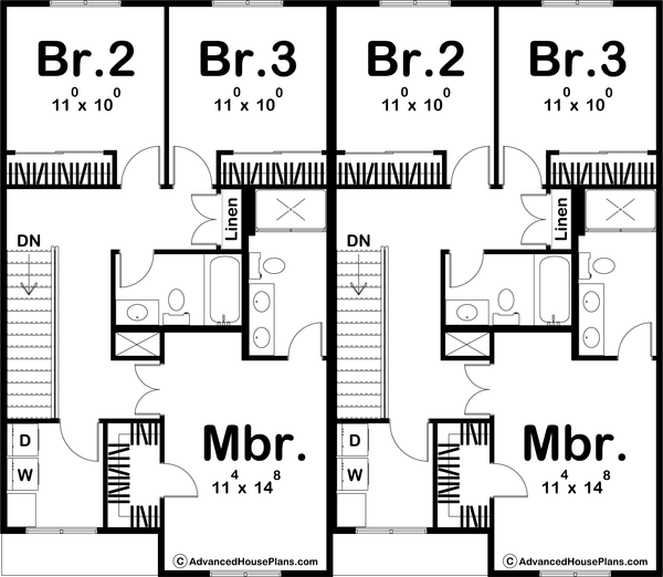 Architectural House Design - Modern Floor Plan - Upper Floor Plan #455-278