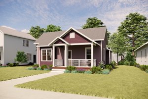 Dream House Plan - Exterior - Front Elevation for Craftsman House Plan #936-18 - 3 bed, 2 bath