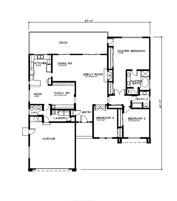 Dream House Plan - Mediterranean Floor Plan - Main Floor Plan #515-74