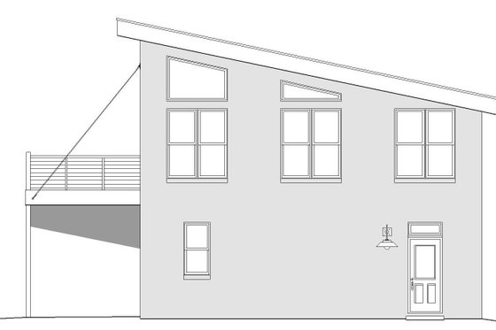 Exterior - Other Elevation for Modern House Plan #932-38 - 1 bed, 2 bath