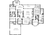 European Style House Plan - 4 Beds 3 Baths 3136 Sq/Ft Plan #69-156 