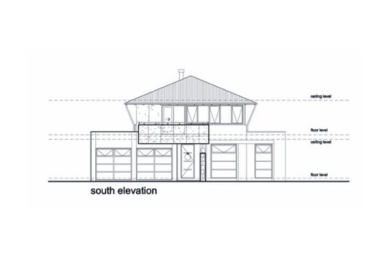 Exterior - Other Elevation 1 for Modern House Plan #496-5 - 4 bed, 2.5 bath