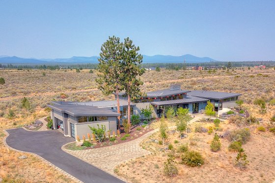 Exterior - Front Elevation 6 for Contemporary House Plan #892-24 - 3 bed, 3.5 bath