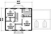 Colonial Style House Plan - 3 Beds 1 Baths 2189 Sq/Ft Plan #25-4701 