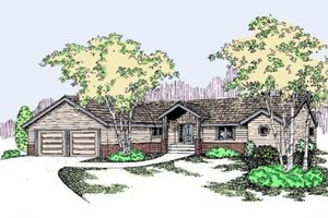 Traditional Exterior - Front Elevation Plan #60-498