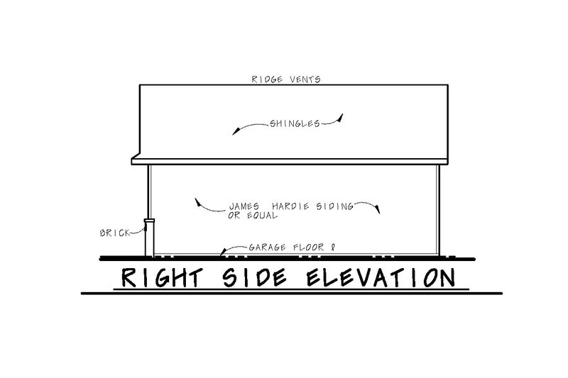 Architectural House Design - Exterior - Other Elevation 1 for Traditional House Plan #20-2324, 1 bath