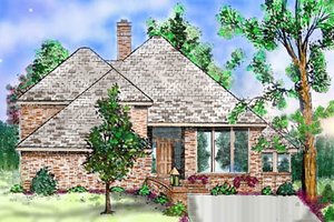 Contemporary Exterior - Front Elevation Plan #52-144