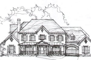 European Exterior - Front Elevation Plan #141-222