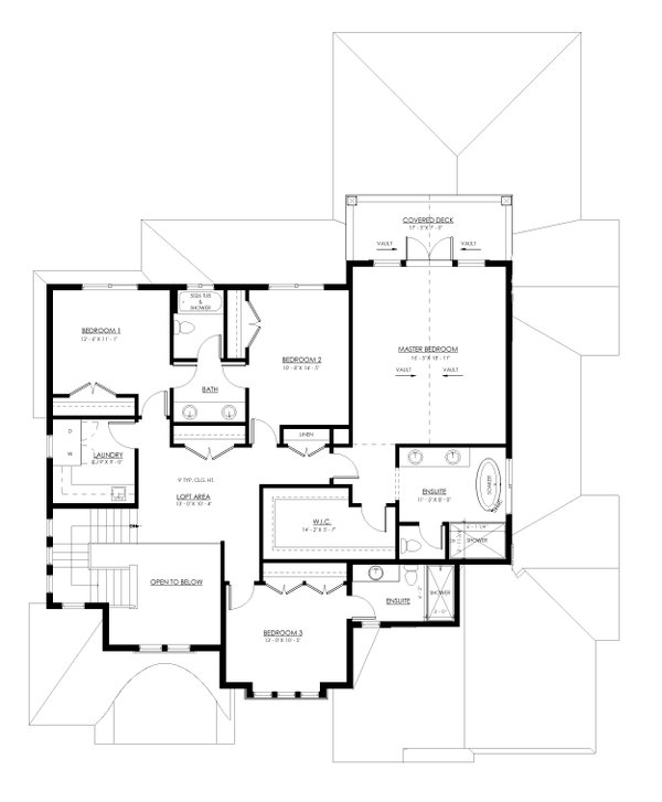 Home Plan - Farmhouse Floor Plan - Upper Floor Plan #1114-86