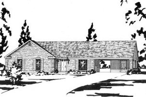 Country Exterior - Front Elevation Plan #36-267