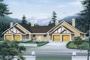 Tudor Style House Plan - 3 Beds 2 Baths 3066 Sq/Ft Plan #57-453 