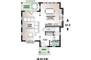 Country Style House Plan - 3 Beds 1.5 Baths 1638 Sq/Ft Plan #23-2240 