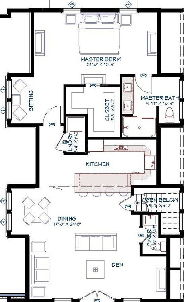 Barndominium Floor Plan - Main Floor Plan #921-29