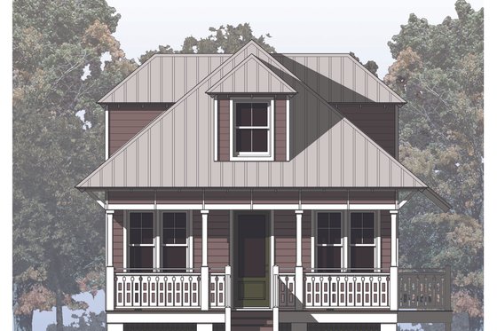 Photo 3 for Beach House Plan #536-1 - 3 bed, 3 bath