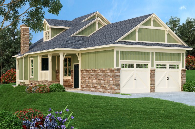 House Design - Craftsman Exterior - Front Elevation Plan #45-592