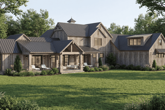 Exterior - Other Elevation 1 for Farmhouse House Plan #923-496 - 4 bed, 4.5 bath