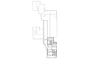 Floor Plan - Upper Floor for Mediterranean House Plan #76-113 - 3 bed, 3.5 bath