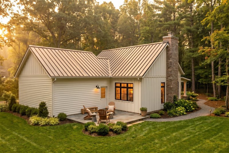 Architectural House Design - Exterior - Rear Elevation 1 for Country House Plan #1089-76 - 1 bed, 1 bath