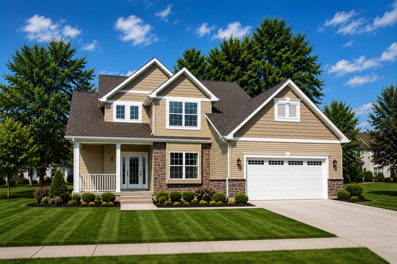Exterior - Front Elevation 2 for Craftsman House Plan #20-2220 - 3 bed, 2.5 bath