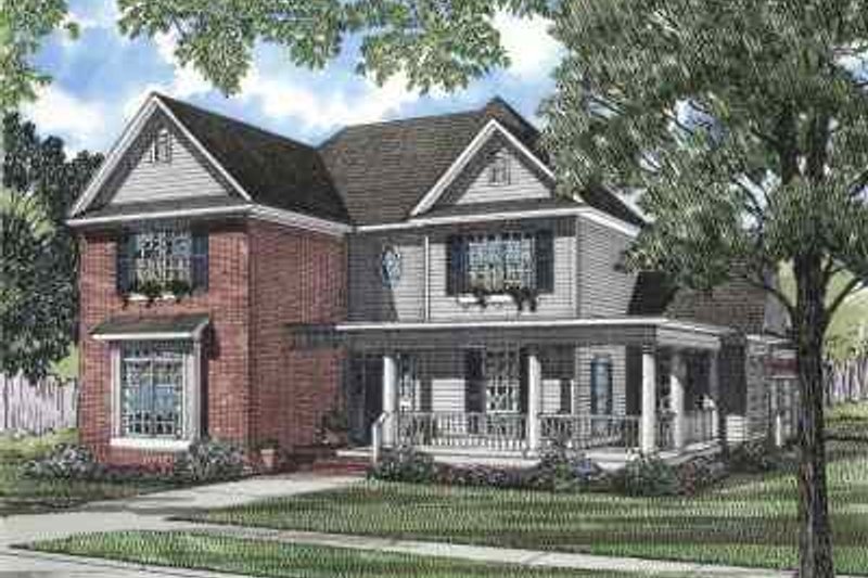 Dream House Plan - European Exterior - Front Elevation Plan #17-560