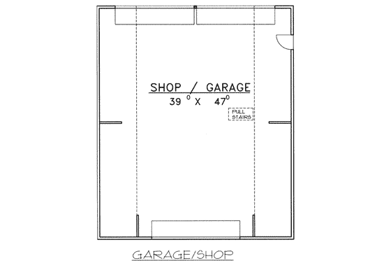 Floor Plan - Main Floor for Traditional House Plan #117-367, 0 bath