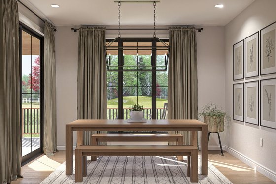Interior - Dining Room for Farmhouse House Plan #455-682 - 4 bed, 4.5 bath