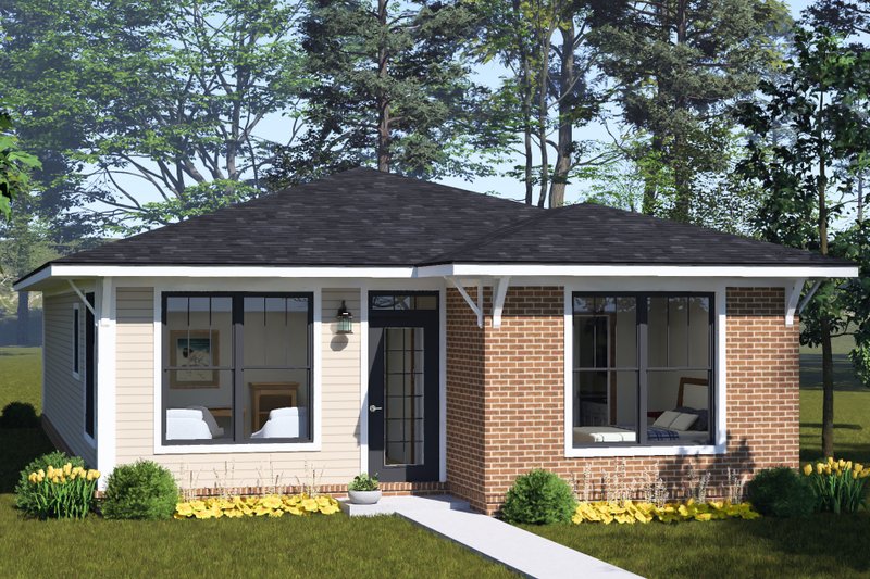 Home Plan - Exterior - Other Elevation for Modern House Plan #513-2501 - 2 bed, 2 bath