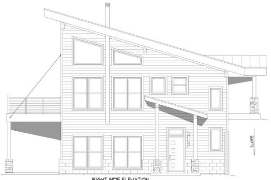 Exterior - Other Elevation 1 for Modern House Plan #932-738 - 3 bed, 2 bath