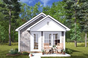 Exterior - Other Elevation for Cottage House Plan #513-2277 - 1 bed, 1 bath