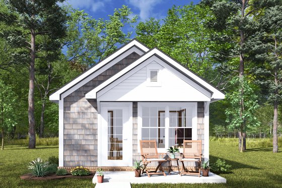 Exterior - Other Elevation for Cottage House Plan #513-2277 - 1 bed, 1 bath