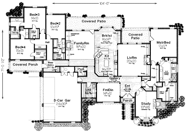 European Floor Plan - Main Floor Plan #310-198