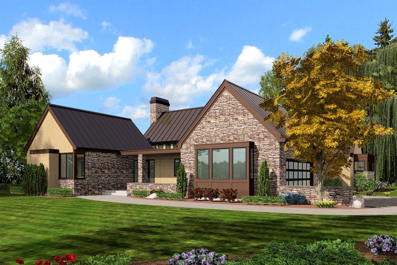 Modern Style House Plan - 3 Beds 2.5 Baths 2749 Sq/Ft Plan #48-478