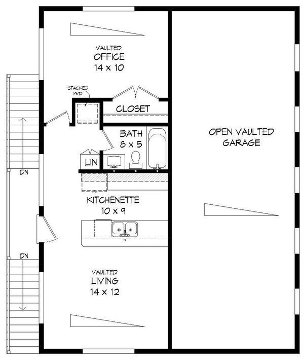 Contemporary Floor Plan - Upper Floor Plan #932-238