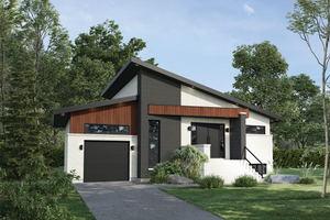 Contemporary Exterior - Front Elevation Plan #25-4877