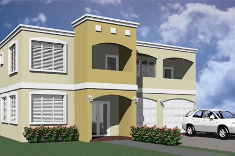 Dream House Plan - Modern Exterior - Front Elevation Plan #495-4