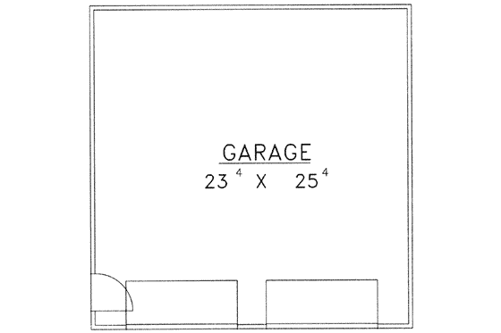 Floor Plan - Main Floor for Traditional House Plan #117-492, 0 bath