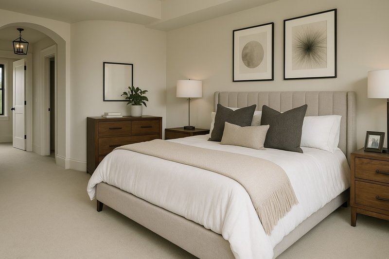 Home Plan - Interior - Master Bedroom for Craftsman House Plan #928-45 - 3 bed, 2.5 bath