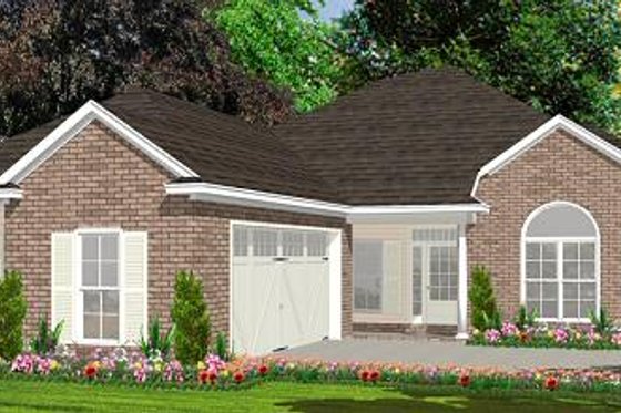 Exterior - Front Elevation for Traditional House Plan #63-162 - 4 bed, 2 bath