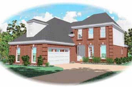 Exterior - Front Elevation for Southern House Plan #81-247 - 3 bed, 2.5 bath