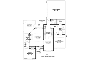Floor Plan - Main Floor for European House Plan #81-13717 - 2 bed, 2 bath