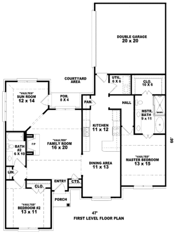 European Floor Plan - Main Floor Plan #81-13717