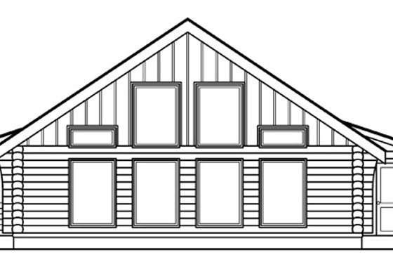 Exterior - Other Elevation 1 for Log House Plan #124-390 - 1 bed, 1 bath